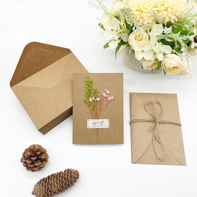 50 Pack Blank Cards and Envelopes 4.2 x 6.0 inches, Folded Cardstock - Image 7