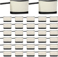 Silkfly 30 Pcs Cotton Canvas Makeup Bags Cosmetic Zipper Bags 10.2 x 5.5 x 2'' by Silkfly