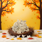 50Pcs Holiday Crafting Supplies and DIY Handmade Ornaments, Natural Unfinished - Image 5