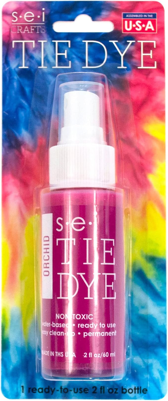 S.E.I. Orchid Tie Dye Spray Bottle: 2oz. Non Toxic Fabric Dye Spray, DIY - Image 4