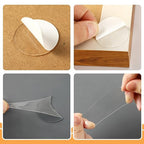 JANYUN 140 Pcs Double Sided Sticky Dots, 40 mm Square Putty Sticky Tack | Clear - Image 4