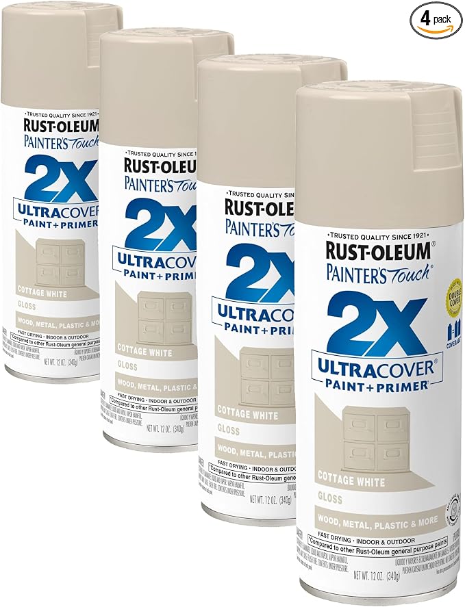 Rust-Oleum 334040 Painter's Touch 2X Ultra Cover Spray Paint, 12 oz, Gloss by Rust-Oleum