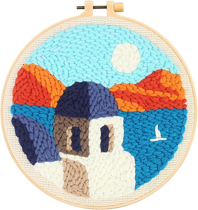 Castle Seaside Punch Needle Kit by Unknown