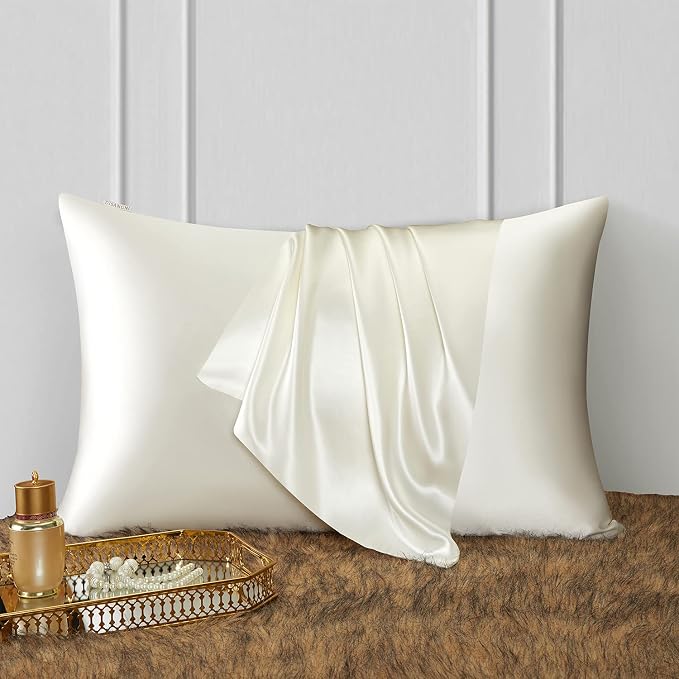 DISANGNI Silk Indulgence Set: Premium 22 Momme Mulberry Silk Pillowcase & Eye - Image 2