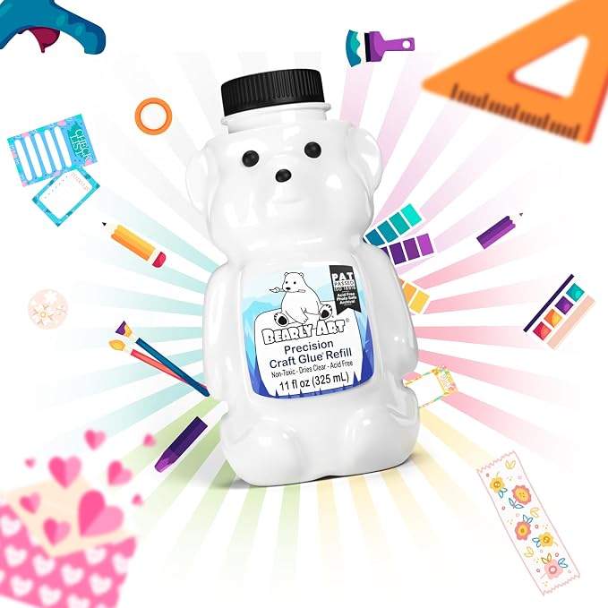 Bearly Art Precision Craft Glue 11fl oz Refill - Image 4