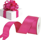 HUIHUANG Hot Pink Wired Ribbon 1-1/2 inch Fuchsia Pink Wire Ribbon by HUIHUANG