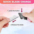 WORKPRO Folding Utility Knife, Quick Change Box Cutter, 10 Extra Blades Included - Image 7