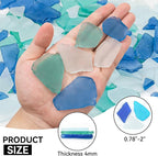 Keedolla 40oz Sea Glass Pieces for Crafts, Beach Sea Glass Tumbled Decor - Image 3