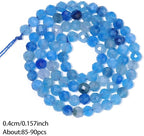 4mm 90pcs Blue Crystal Tiny Gemstone Beads - Image 3