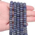 Songxi 5x8mm Natural Blue Aventurine Stone Rondelle Beads, Gemstone by SongXi