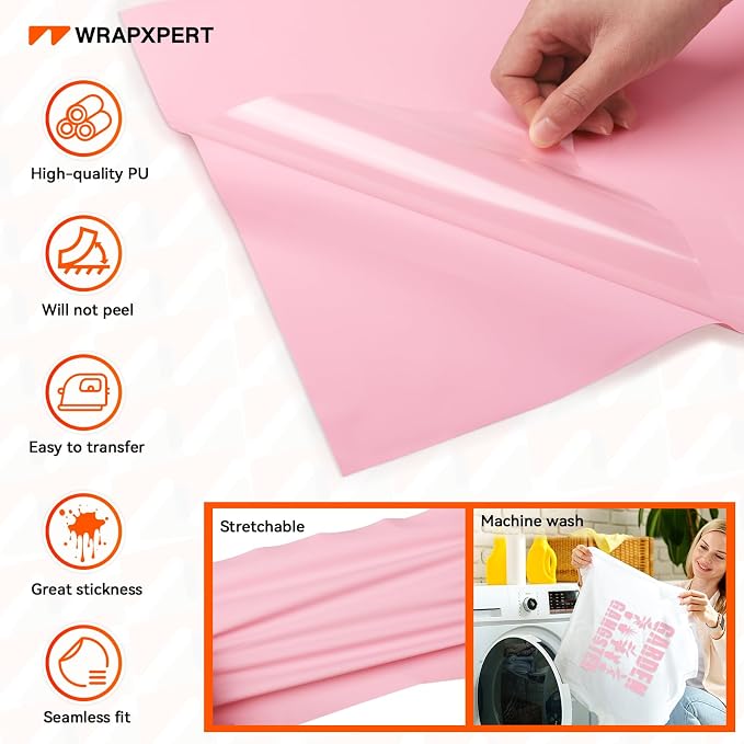 WRAPXPERT Light Pink HTV - Image 2