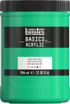 Liquitex BASICS Acrylic Paint, 946ml Jar, Bright Aqua Green by Liquitex