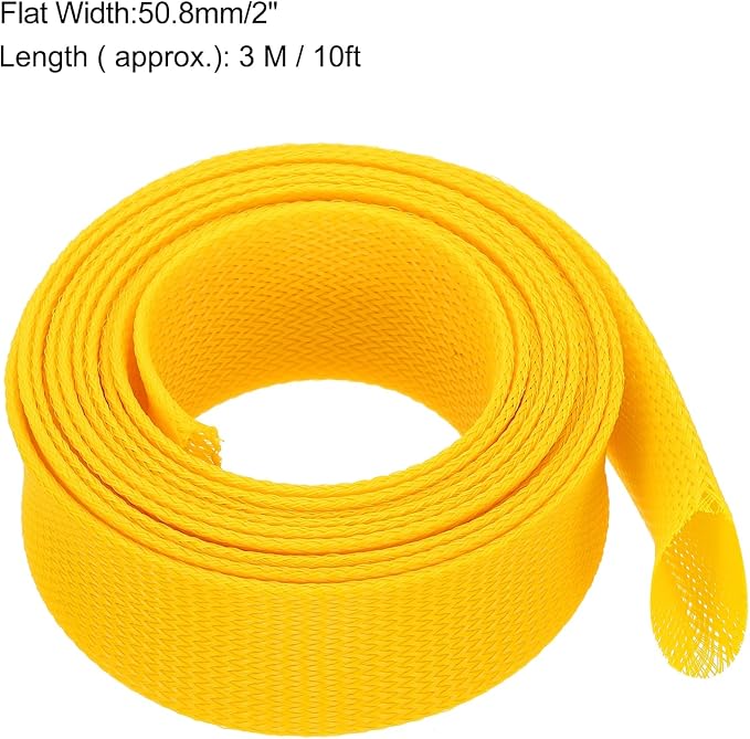 uxcell Expandable Sleeving, 2-inch 10ft Cable Sleeve - Image 3