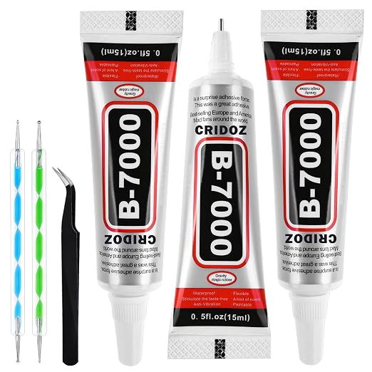 B7000 Rhinestone Glue for Jewelry Making, Nail Art, Glass by cridoz