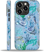 ZHEGAILIAN Case for iPhone 16 Pro Max, Ocean Stingray Turtle Seahorse Durable by Home