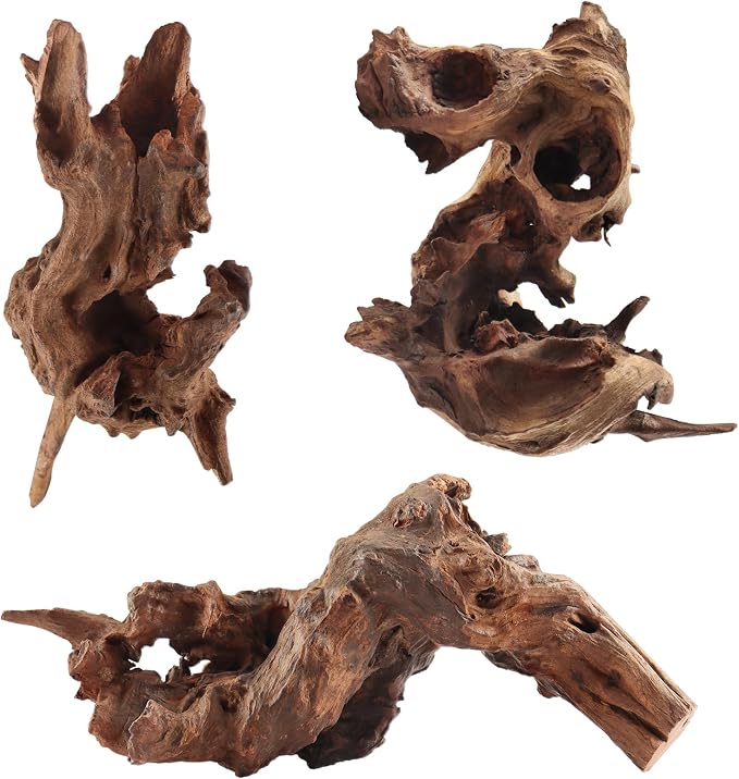 LYPHARD AQUARIUMS Driftwood for Aquarium, 3 Pieces 6-10" Natural Small Drift by LYPHARDAQUARIUMS