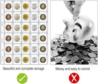 30-Pocket Coin Pages for Collectors, Standard 9-Hole Coin Collection Pages fit - Image 6