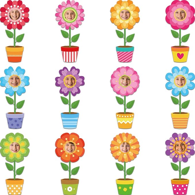 48 Set Flower Cutouts with Photo Space by gisgfim