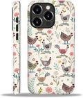 ZHEGAILIAN Case for iPhone 16 Pro, Chicken Farmhouse Animal Rooster Durable by Home