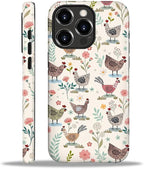ZHEGAILIAN Case for iPhone 16 Pro, Chicken Farmhouse Animal Rooster Durable by Home