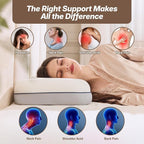 Cervical Neck Pillow for Neck & Shoulder Support, Adjustable Memory Foam Pillow - Image 7
