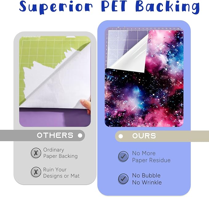 Night Galaxy Starry Permanent Adhesive Vinyl 12 Sheets 12'' x 10'' | Celestial - Image 4