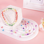 XSEINO 24 Colors 1200PCS Core Filled Glass Beads Kit 6mm DIY Craft Glass Beads - Image 5