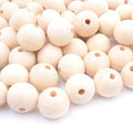 25mm Wooden Beads for Craft, Bead Garland, Farmhouse Decor by Modpion