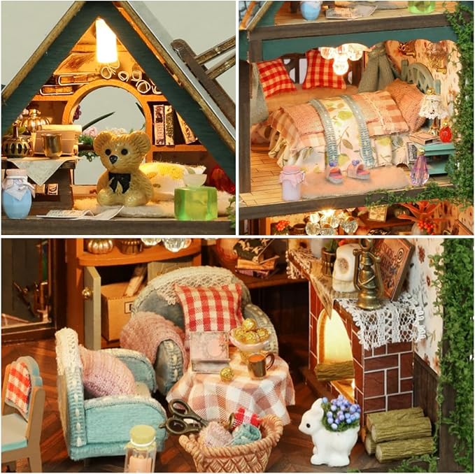 RHZN Miniature House Kit, Miniature Kit, Mini House Building Kit - Image 3