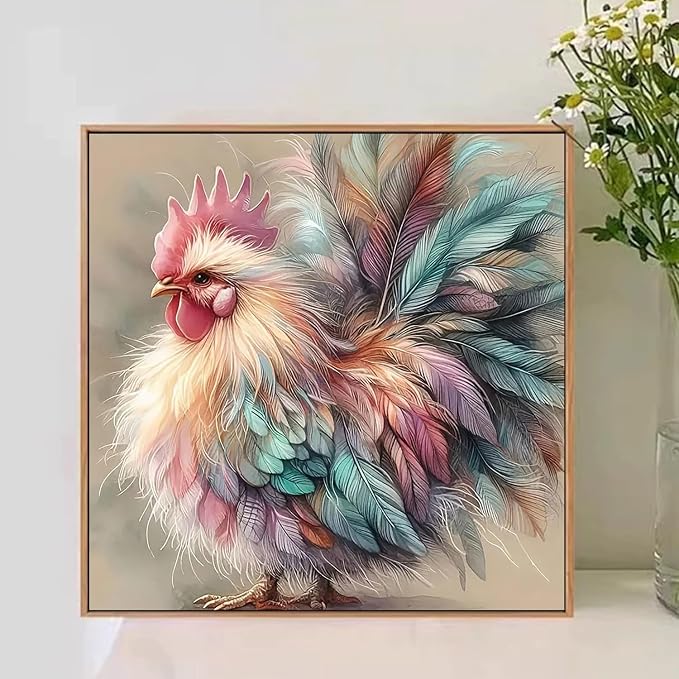Paint by Numbers Kit for Adults, Rooster Paint by Numbers Kit for Adults - Image 2