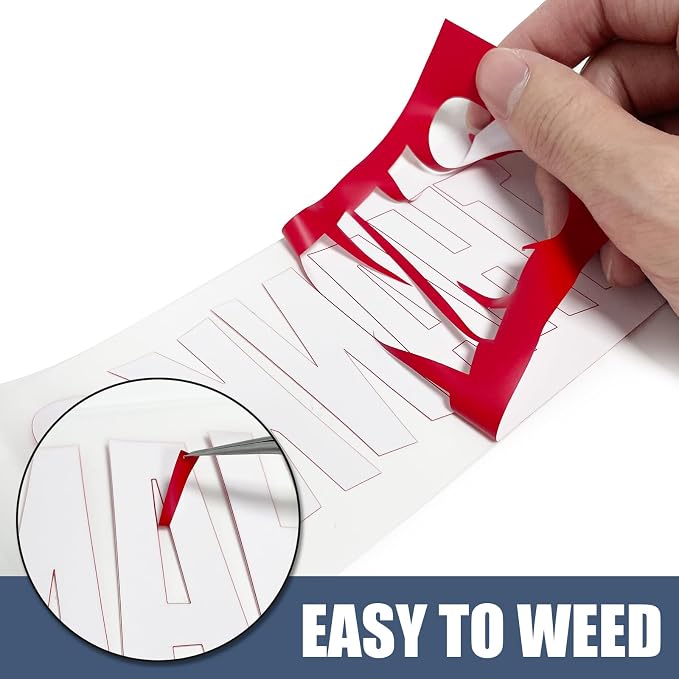 Red Heat Transfer Vinyl HTV Roll 12" x 20ft，Easy to Cut, Weed & Transfer - Image 5