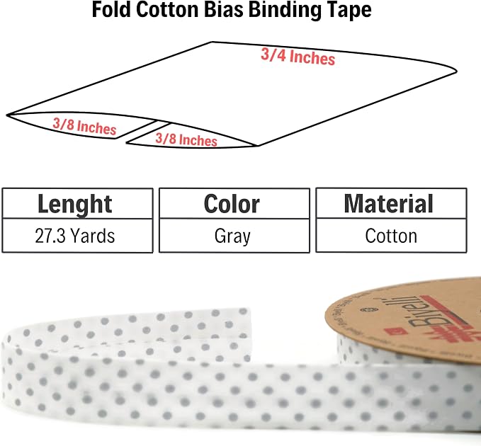Cotton Fold Bias Binding Tape - Image 3