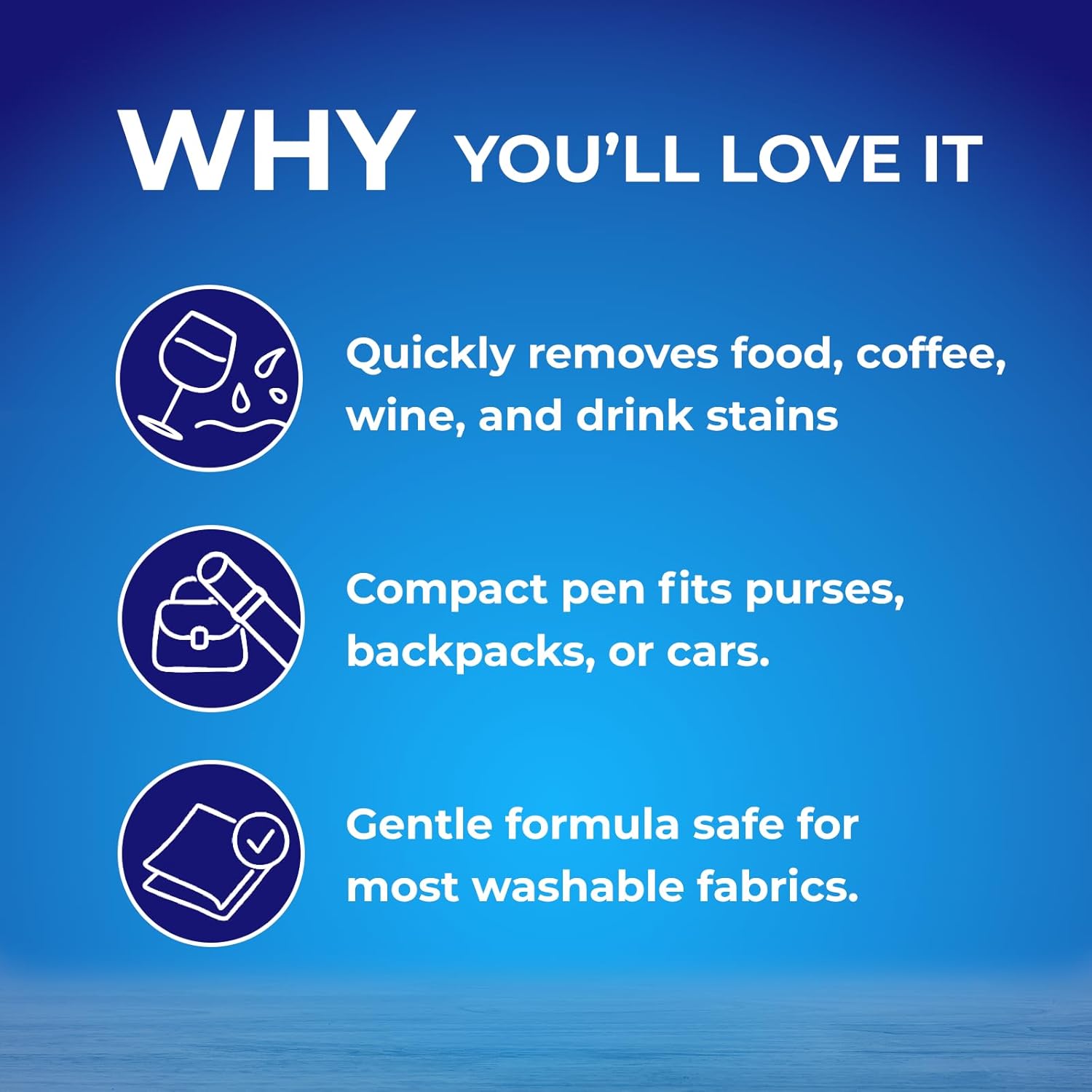 Stain Removal Pen (3 Pack) - 27ml (0.91 fl.oz) Each, Instant Fabric Stain Remover for Clothes, Portable Stain Eraser for Coffee, Wine, Grease, Makeup, On-The-Go Travel Size