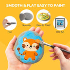 Simetufy 15pcs Rocks for Painting, Flat & Smooth River Rocks for Arts & DIY - Image 4