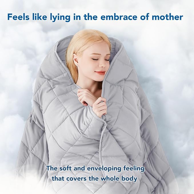 Topcee Weighted Blanket for Adults, Minky Dots Heavy Blanket for Woman - Image 3