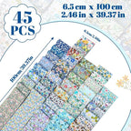 45 Pcs Fabric Jelly Rolls, Jelly Roll Strips - Image 2