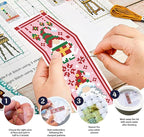 FREEBLOSS 6 Set Cross Stitch Bookmark Kit St. Patrick Gnome Pattern Stamped - Image 4