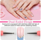 5-Piece Pattern Tracing & Embossing Stylus Set – Dual-Ended Ball Tip Tools - Image 3