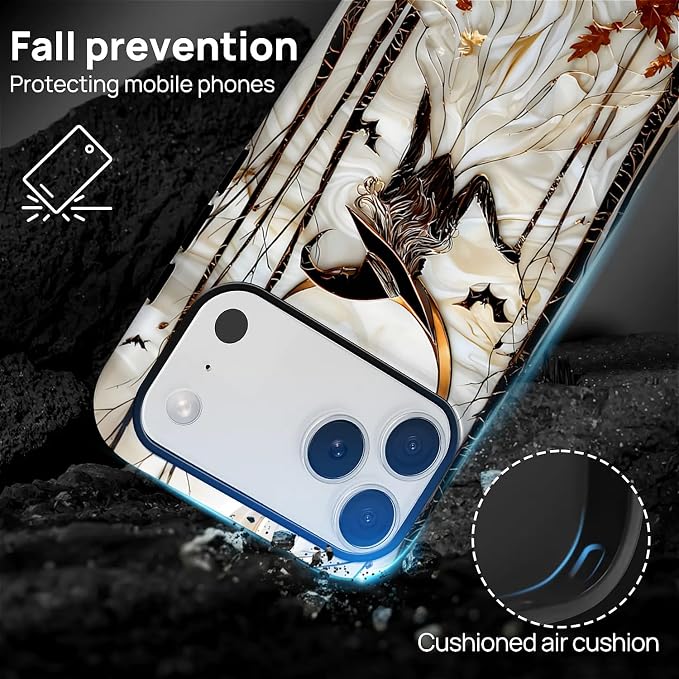 Case for iPhone 17 Pro, Scratch Resistant Hybrid Double Layer Hard Shell，Gothic - Image 6