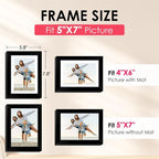 FIXSMITH 5x7 Picture Frame, Display Pictures 4x6 - Image 2