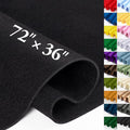Black Fabric Sheet 72" X 36", 1.4mm Thick Large Soft Durable Flexible Craft by MITINU