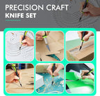 FOSHIO Precision Exacto Knife Set, 2 Pack Craft Knife - Image 7