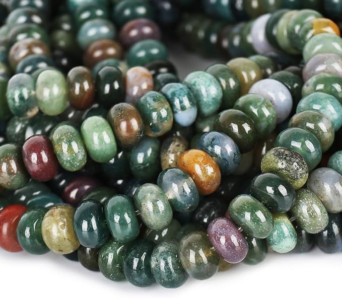 ICAI Beads 5x8mm Natural Beads Rondelle Spacer Loose Beads - Image 4
