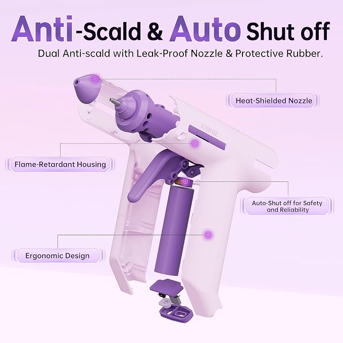Cordless Hot Glue Gun, Fast Preheating Mini Glue Gun and 20 Sticks Set - Image 4