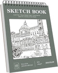 Soucolor Sketch Book 9x12, Drawing Paper Pad 68lb/100gsm Acid-Free | 100 Sheets by Soucolor