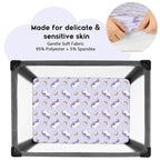 Yoofoss Pack and Play Sheets Fitted, Mini Crib Sheets 2-Pack - Image 2