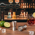 Briout Jigger for Bartending, Flat Edge Silver - Image 7