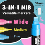 Window Chalk Markers for Glass Washable, 20 Colors Jumbo Liquid Chalk Marker - Image 2