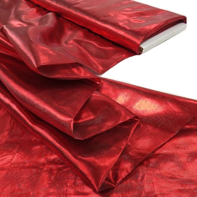 Valentina Textile inc Nylon Metallic Tissue Lame Fabric by VALENTINATEXTILEINC