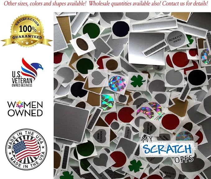 Make Your Own DIY Scratch Off ScratchNotes 20 Pack 3x4 Note Cards & Stickers - Image 8